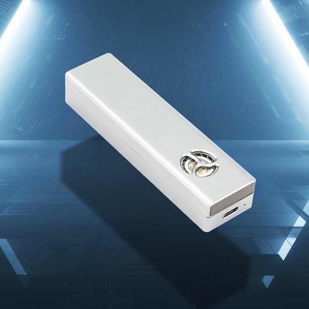 Ssd Caso Estuche SSD M.2 NVMe Protocolo dual 10 Gbps para SSD 2230/2242/2260/2280 (Plata)