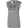 thumbnail image 2 of Women's Outerstuff  Gray Pittsburgh Steelers No Sweat Tank Top, 2 of 3