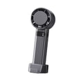 thumbnail image 1 of Ventilador de mano Mini ventilador portátil Ventilador de escritorio ligero Regalo elegante Ventilador personal Gris, 1 of 9