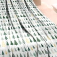 thumbnail image 3 of Green Christmas Tree Pattern Blanket,Comfortable Soft Flannel Throw Blanket,All Season,Warm Lightweight Blankets for Sofa Bed Couch Living Room Chair,40"x50", 3 of 4