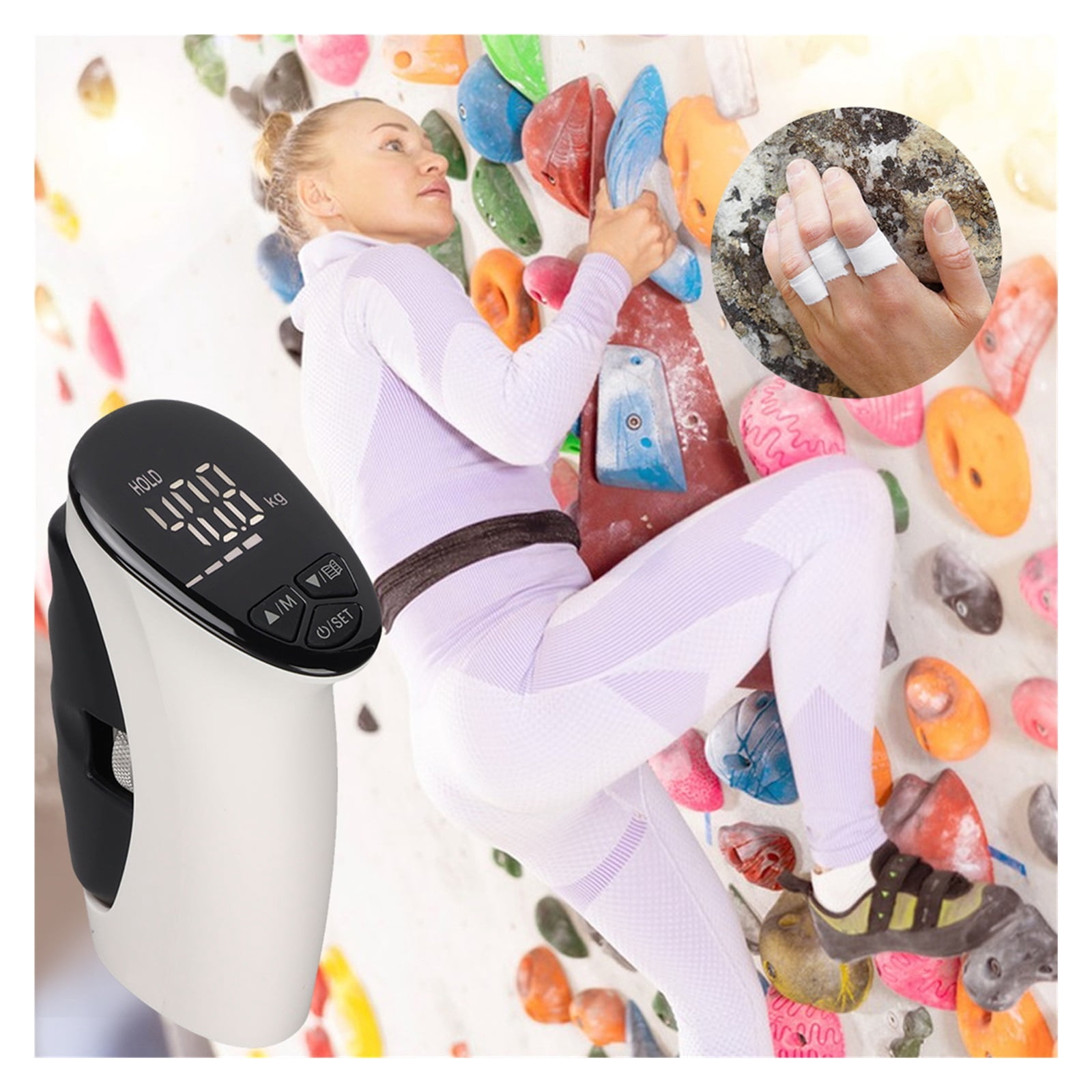 Electronic Grip Power Trainer Auto Capturing Smart Hand Dynamometer LED Display ,Ergonomic Design