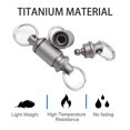 thumbnail image 3 of Titanium Quick Release Keychain,Detachable Key Ring Pull Apart Keychain,Key Holder Accessory for Bag/Purse/Belt, 3 of 5