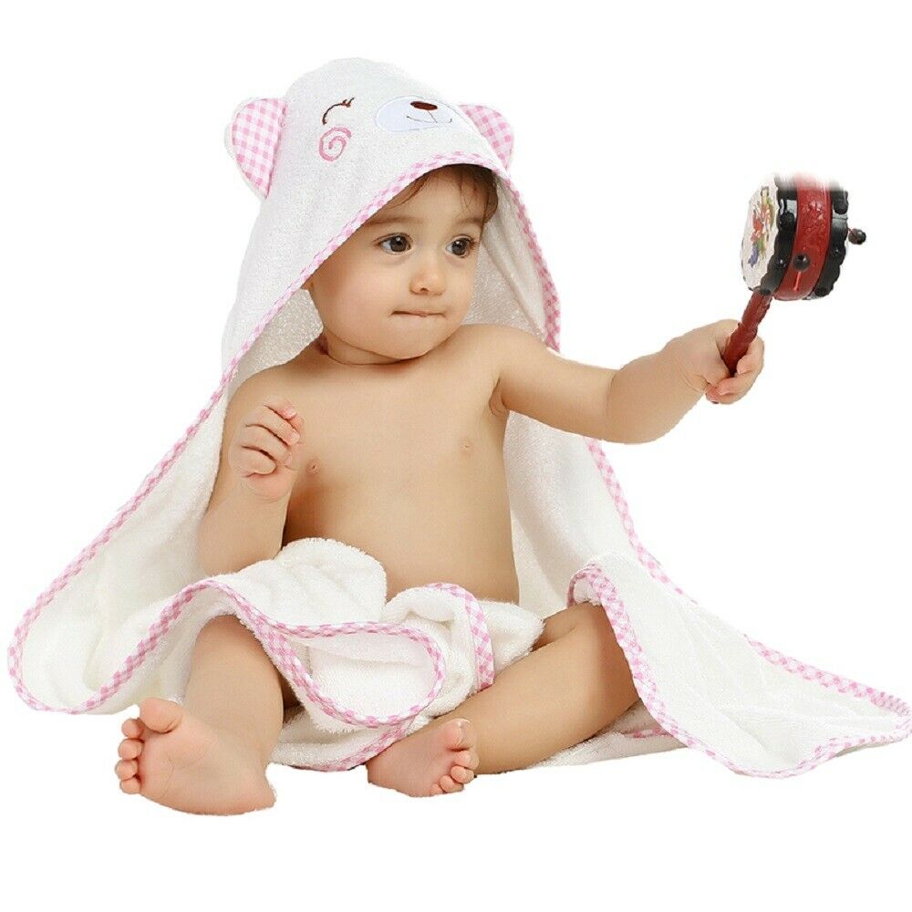 KimKen Baby Towels with washcloths Baby Hooded Towel 100 Organic