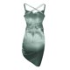 thumbnail image 5 of Vestido sexy con tirantes para mujer: diseño liso con cordones, tirantes ajustables, para uso informal diario/de noche., 5 of 5