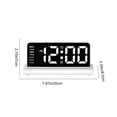 thumbnail image 3 of Mnhhatv Digital Wall Clock, LED Large Display with Calendar, Adjustable Brightness, Multifunctional Alarm Clock, Ideal for Living Room, Bedroom, Office & Store, 3 of 6