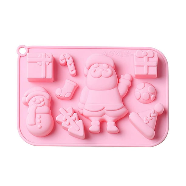 Molde De Silicona De Chocolate De Bricolaje De 9 Cuadrados Molde De Silicona Resistente Al Calor De La Altura Del Molde Para Hornear Con Árbol De Navidad matsuzay HA027122-02