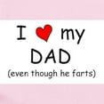thumbnail image 2 of CafePress - I Love Dad (Fart Humor) Infant Bodysuit - Baby Light Bodysuit, Size Newborn - 24 Months, 2 of 4