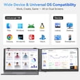 thumbnail image 3 of Blackview 15.6" Laptop Screen Extender, 1080P IPS Display Dual Portable Monitor for 14"-17" Laptops with HDMI/USB-C Travel Monitor Extender for Windows/Mac/Android/Switch/PS5/Xbox, 3 of 10