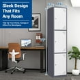 thumbnail image 3 of STANI Metal Locker Steel Storage Cabinet with 3 Doors for Office School Gym Metal Storage Locker Cabinets for Employees Students Steel Locker, 3 of 7