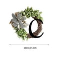thumbnail image 2 of XYAIYT 26 Letters Decorative Wreath with Bow Rattan Ring Door Hanging for Home,Wall Window,Perfect for Weddings,Parties,Year Round Decor, 2 of 4
