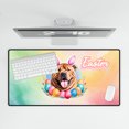 thumbnail image 4 of Happy Easter Chinese Shar-Pei with Bunny Ear Headband and Flowers Desk Mat Full Keyboard Mouse Pad Dog Lover Large Mousepad - 13001, 4 of 5