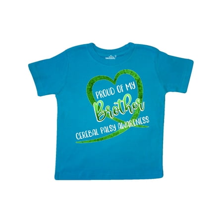 

Inktastic Proud of my Brother Cerebral Palsy Awareness Heart Ribbon Gift Toddler Boy or Toddler Girl T-Shirt