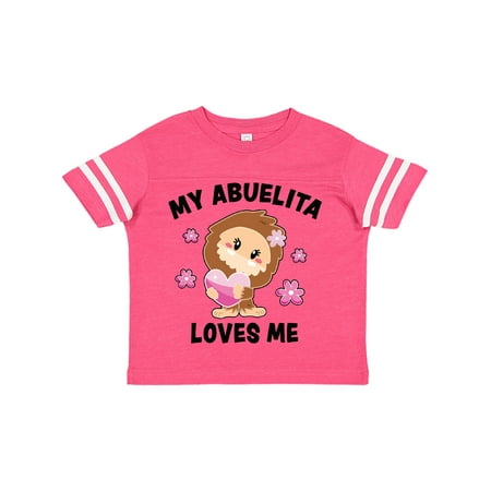 

Inktastic My Abuelita Loves Me with Bigfoot Gift Toddler Toddler Girl T-Shirt