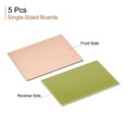 thumbnail image 2 of Uxcell 70mm x 50mm x 1mm FR4 Single-Sided PCB Copper Clad Board, 5 Count, 2 of 5