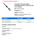 thumbnail image 2 of Front Right CV Axle Assembly 1 - Compatible with 2004 - 2006 Volvo S80 2.5L 5-Cylinder - Autopart Premium, 2 of 2