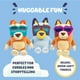thumbnail image 5 of Coche de juguete Bluey Big Heeler 4x4 para niños pequeños, peluches de Bingo y Chilli, capó abatible, juguetes para niños de 3 años, exclusivo, 5 of 8