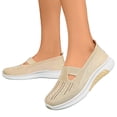 thumbnail image 5 of ibiyuan Orthopedic Sandals for Women Arch Support Women's Walking Shoes Knit Upper Embroidery Walking Anti-Skid Women Sneakers Soft Hands Free Mary Jane Shoes Women Workout Gym Shoes, 5 of 8