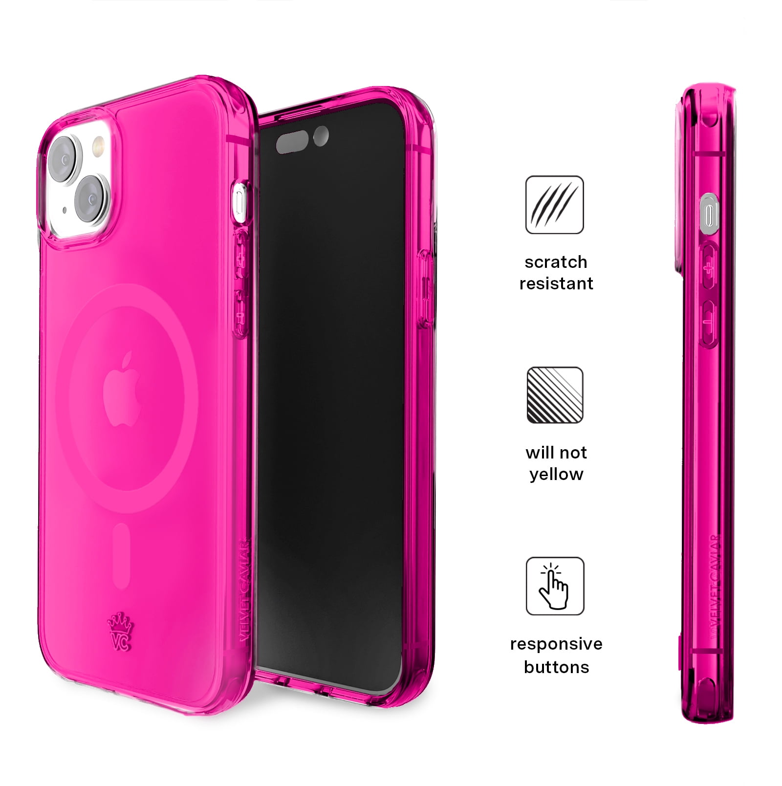 Velvet Caviar Neon Green Clear Phone Case Velvet Caviar Neon Pink IPhone 15  Plus Case Martinique Ubuy