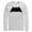 White, variant on Men's Batman Winged Caped Crusader Symbol Long Sleeve Shirt White Small