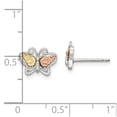 thumbnail image 3 of FB Jewels Sterling Silver & 12K Butterfly Post Earrings, 3 of 3