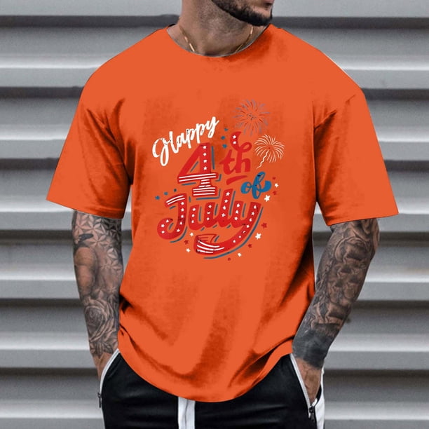Tops para hombre, blusas y camisas de cuello redondo y manga corta para hombre, tops casuales de cuello redondo y manga corta con estampados especiales para hombre.
