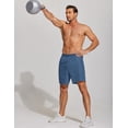thumbnail image 3 of COOFANDY 2 Pack Mens Athletic Running Shorts 7'' Gym Workout Shorts Lightweight Drawstring Training Shorts with Zipper Pockets, 3 of 6
