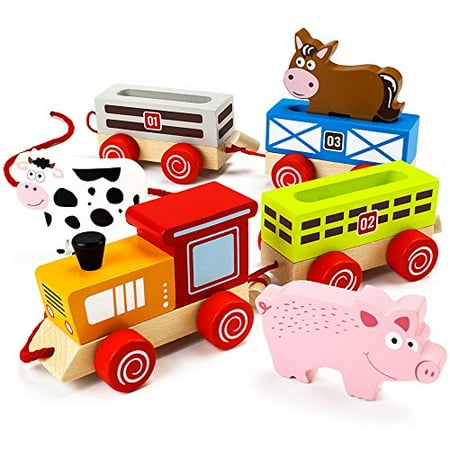 Imagination Generation Push N Pull Busy Barnyard Train Classic