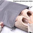 thumbnail image 4 of Bolsas para Zapatos - Vaktop Pack de 10 Bolsas para Zapatos de Viaje, Bolsas para Zapatos con Cordón y Ventana Transparente, Bolsas de Almacenamiento a Prueba de Polvo - para Hombres y Mujeres Uso, 4 of 8