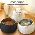thumbnail image 2 of Cuencos de acero inoxidable para gatos, cuenco inclinado para perros y gatos, comedero extraíble, 2 of 3
