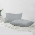 thumbnail image 6 of A1HC Set of 2 Luxurious Soft Velvet Throw Pillow Covers Only, 12"x20", Light Grey, Decorative Cushion Covers with Hidden YKK Zipper for Sofa or Bed, 6 of 7