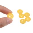 thumbnail image 4 of Uxcell 50Pcs 20L Botones de Costura 1/2" (12.5mm) Redondos Planos de Resina de 4 Agujeros para Manualidades de Costura de Ropa DIY, Amarillo, 4 of 5