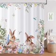 thumbnail image 2 of Cortina de ducha Caheansi, tela impermeable de Pascua, 180 x 200 cm, 2 of 8
