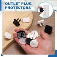 thumbnail image 4 of Uxcell 12 Pack Outlet Covers Proofing, Electrical Safety Plug Covers Outlets Socket Proof Caps Easy Install Plug Power Sockets Protectors for 3-Prong Wall Plate, Black, 4 of 6