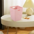 thumbnail image 7 of Small Trash Can with Lid, Mini Trash Can for Bathroom, Office and Bedroom, Small Bathroom Garbage Can with Swing Top, Compact Waste Basket for Desk, Dorm & Home, Pink - Xuniizn, 7 of 7