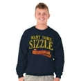 thumbnail image 5 of Want Sizzle Bacon Breakfast Foodie Sweatshirt for Men or Women Brisco Brands X, 5 of 6