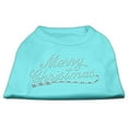 thumbnail image 5 of Merry Christmas Rhinestone Shirt Aqua L (14), 5 of 10
