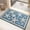 E, variant on New Starfish Seashell Bath Mat Ocean Sea Theme, Soft and Absorbent Blue Bathroom Rugs Non-Slip Washable Beach Door Mat for Kitchen Entryway Decor ,15.75" W x 24.02" L,