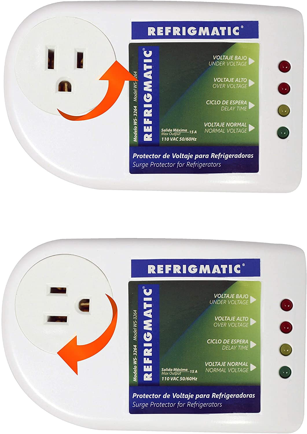 Refrigmatic MEGA Electronic Surge Protector for Big Refrigerators 27 ft³ or More