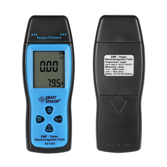 EMF Meter, SMART SENSOR EMF Meter Handheld Mini Digital LCD EMF Tester Electromagnetic Field Radiation Detector Meter Dosimeter Tester Counter