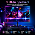 thumbnail image 3 of Gawfolk 27-Inch Curved Monitor, Full HD 1080p, 100Hz, Built-in Speakers, Black, 3 of 6