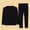 Black, variant on Aoiroe Lounge Set for Women Soft Pajama Set for Women Thermal Underwear Set for Women lounge sets for women plus size comfy lounge sets for women Thermal Base Layer Women Base Layer Women L