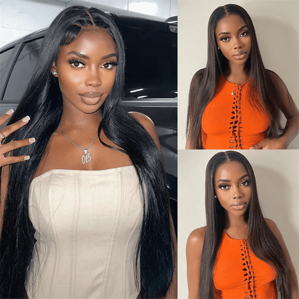 USTAR Brazilian Virgin Human Hair Bundles - Blended Hair Basic 1B Natural Black 12" Straight Deal