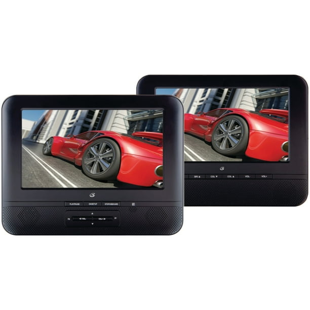 GPX PD7711B 7" Portable TwinScreen DVD Player