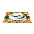 thumbnail image 3 of Ryvnso Placemats Set of 6 Golden Dragon Scales Dining Mats Heat-Resistant Non-Slip Washable Table Mat, 3 of 8