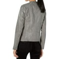 thumbnail image 2 of Women's Genuine Gray Lambskin Leather Jacket Motorcycle Slim fit Biker Jacket W261, 2 of 3