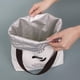 thumbnail image 5 of BR Bolsa de almuerzo Bolsa más fresca Bolsa de almuerzo con aislamiento impermeable de papel de aluminio para mujer Hombre Escuela Trabajo Picnic, 5 of 6