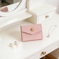 thumbnail image 1 of Amzcrzy Pu Pouch 2.36X1.97In Jewelry Pouch Travel Jewelry Bag Small Organizer for Rings Earrings Necklaces P-Ink Storage Trunks & Bag Storage and Organization Home Storage, 1 of 6
