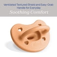 thumbnail image 5 of Chicco PhysioForma® Luxe One-Piece Silicone Pacifier, 6-16 Months, 2pk - Cantaloupe, New, 5 of 11