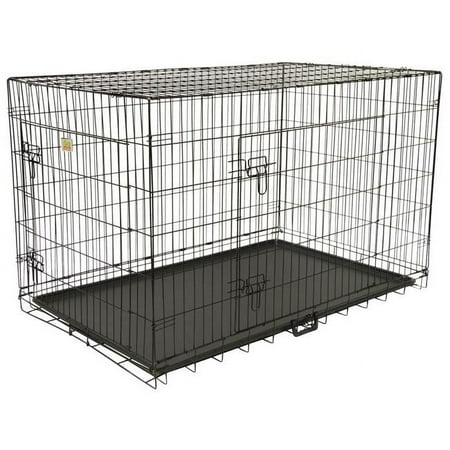UPC: 0810602022870 | Go Pet Club MLD-19 Foldable Metal Dog Crate; Black