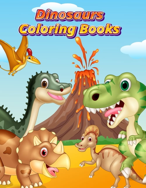 Dinosaurs Coloring Books : Dinosaur Activity Book For Toddlers and